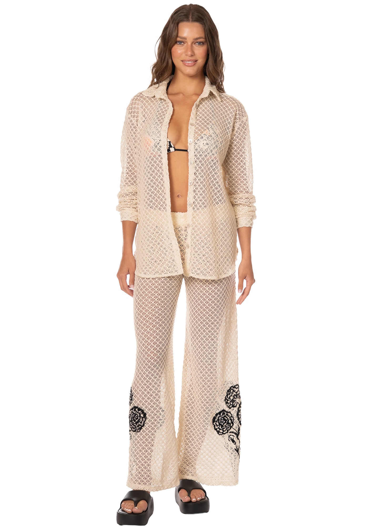 Monochrome Bloom Massimo Pants