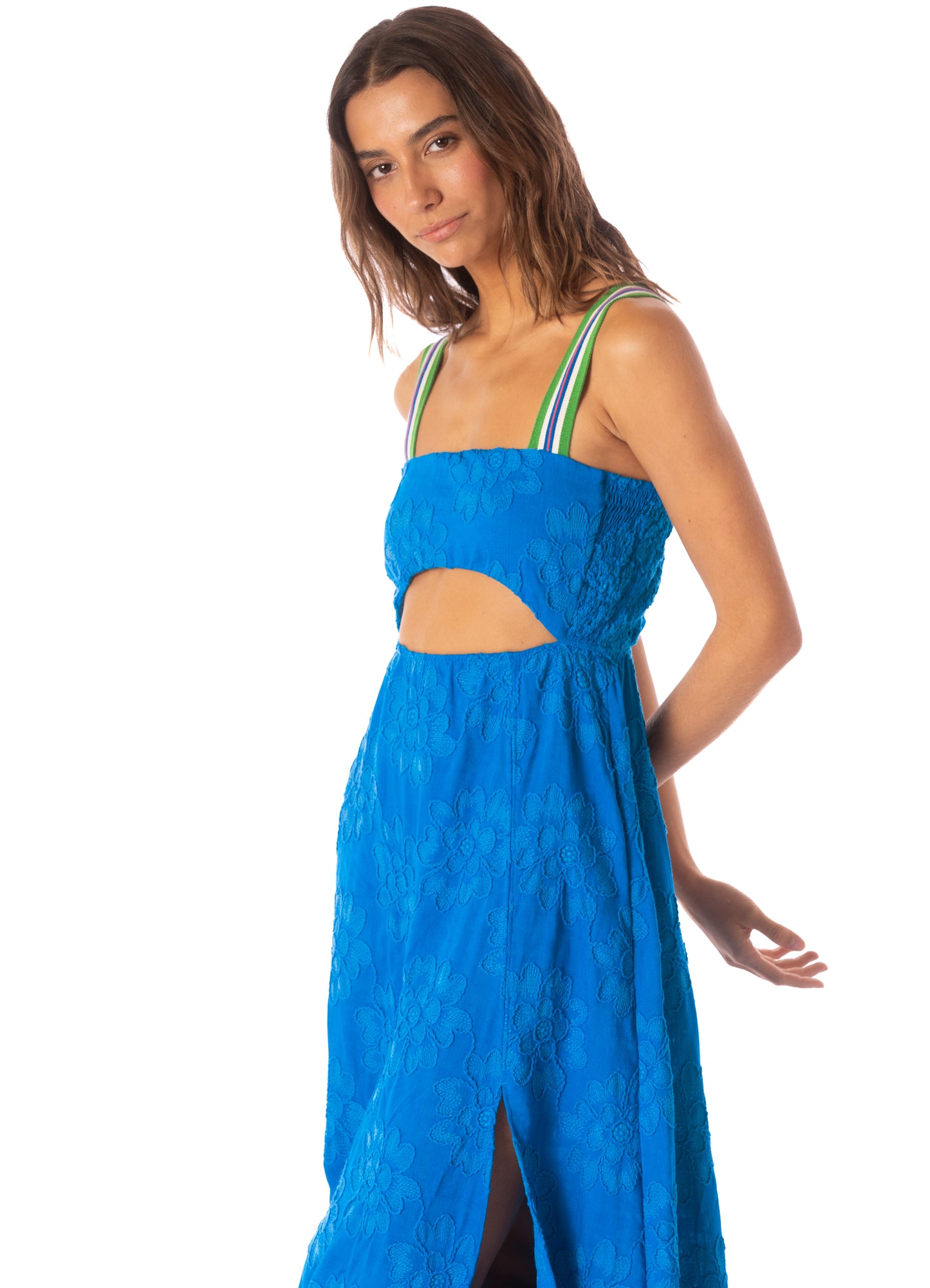 Poet Dress-Blue Moon