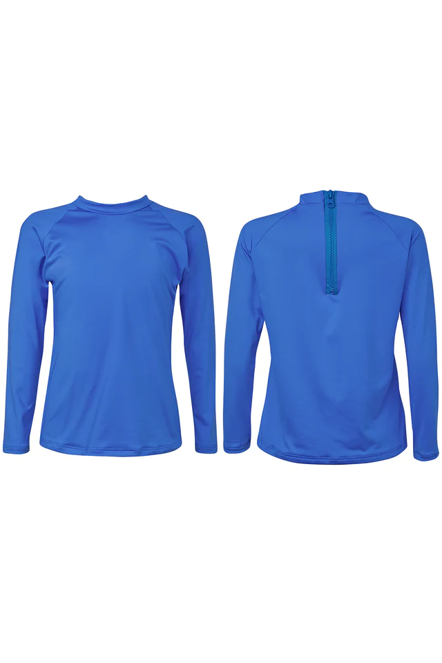 Azul Morado Solid Rashguard