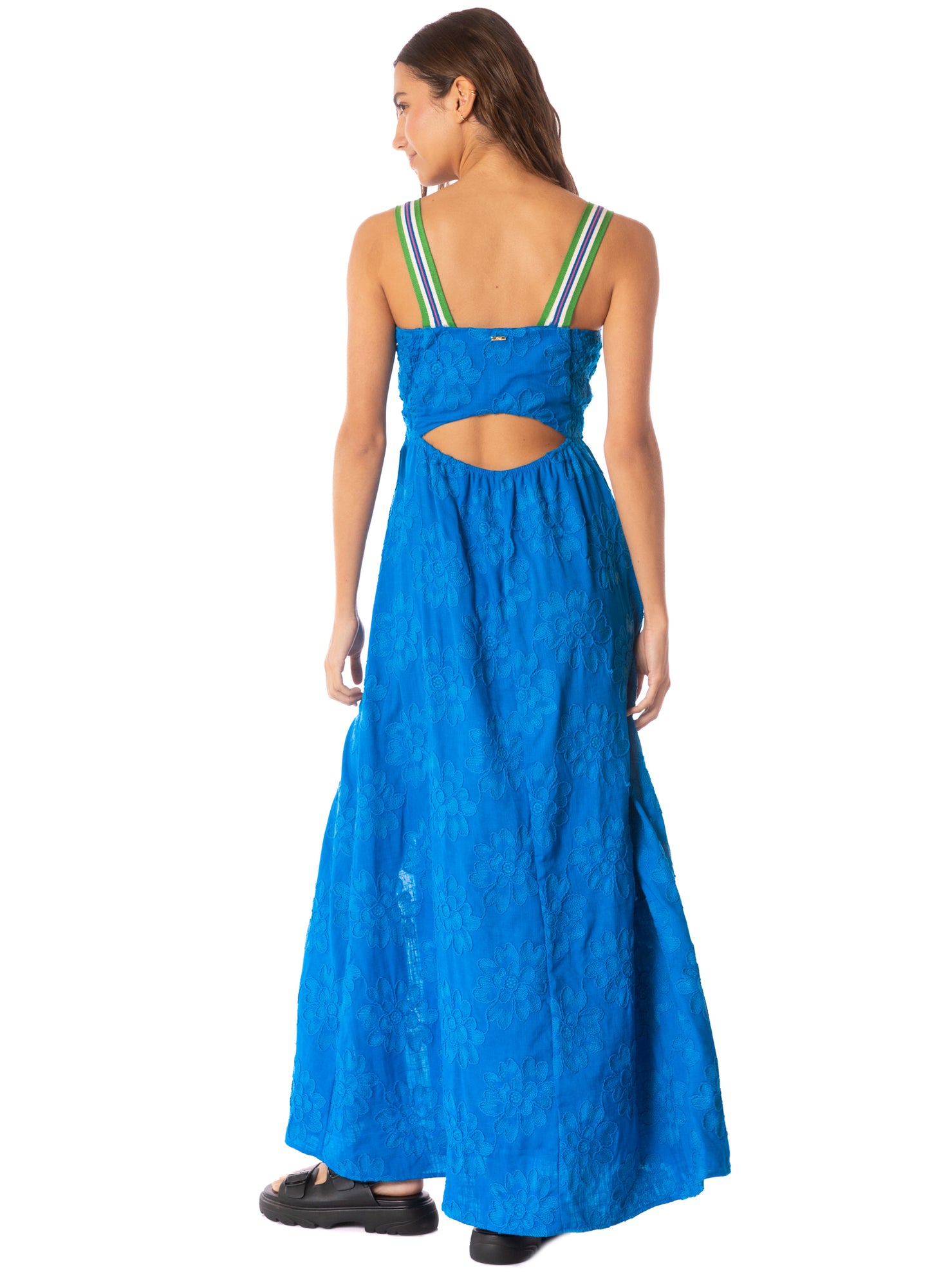 Poet Dress-Blue Moon