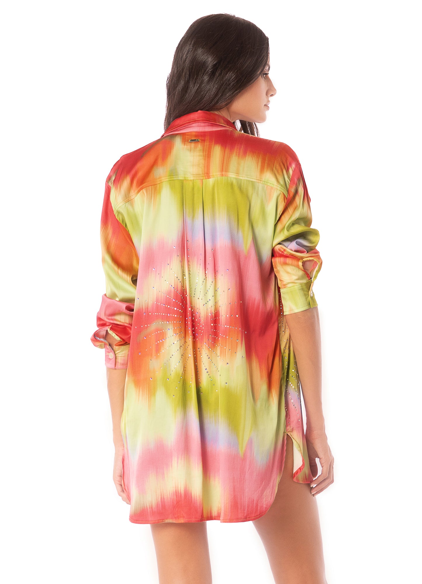 Lime Ombré Shibori