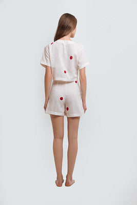 Vera Tea Wine Dots Set