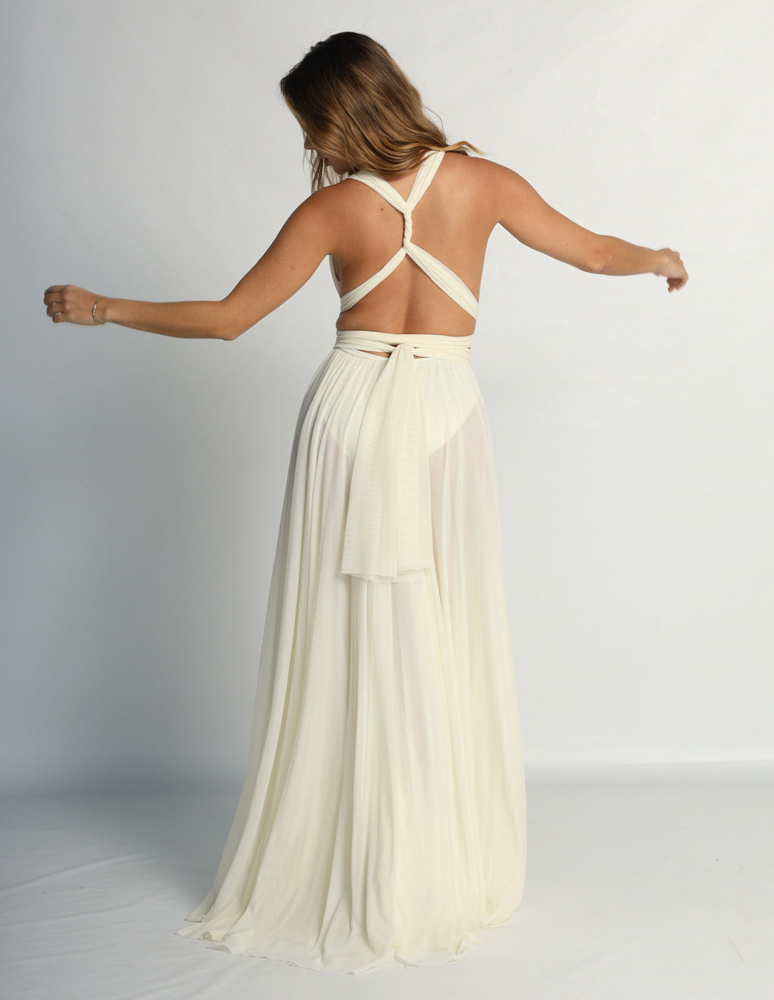 HYDRA DRESS IVORY