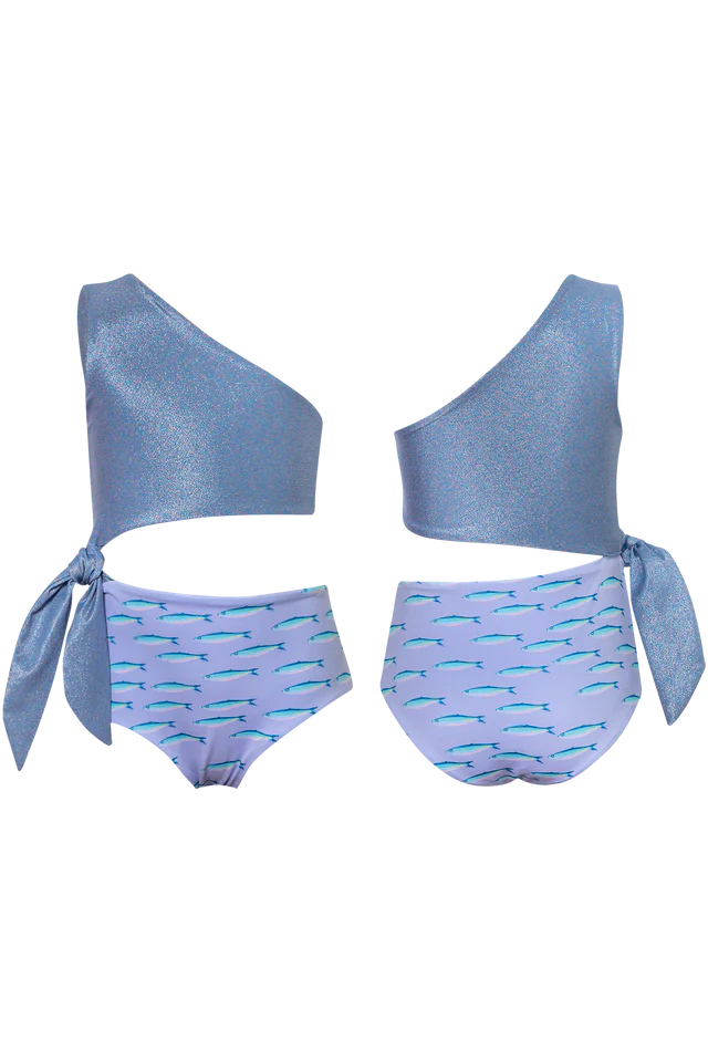 Cardumen Morado Knot Trikini