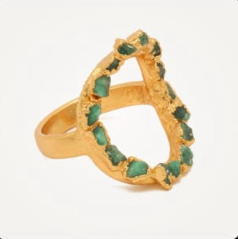 Esmerald Crown ring