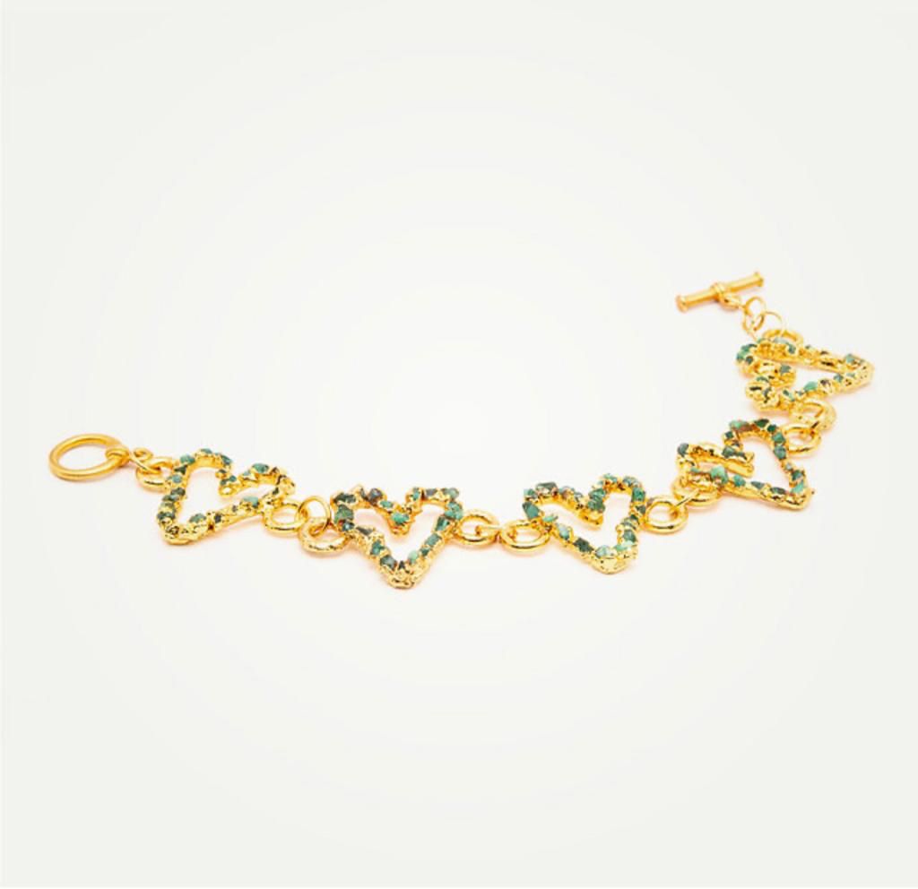 Esmerald Heart Bracelet
