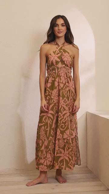 Batik Jungle Jolene Long Dress
