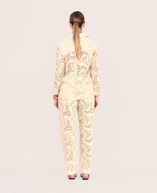 ANNY BEIGE LONG SLEEVE SHIRT