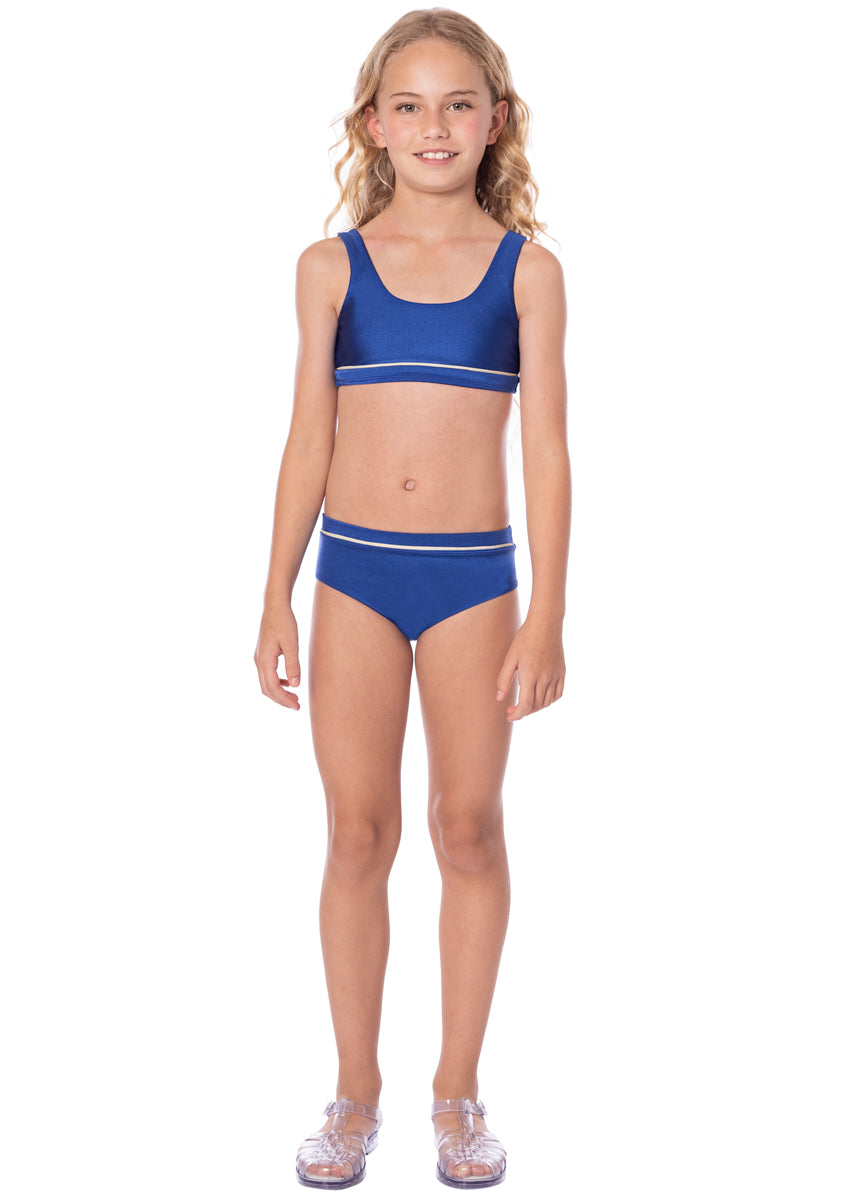COBALT BLUE VAEROY GIRLS SWINWEAR