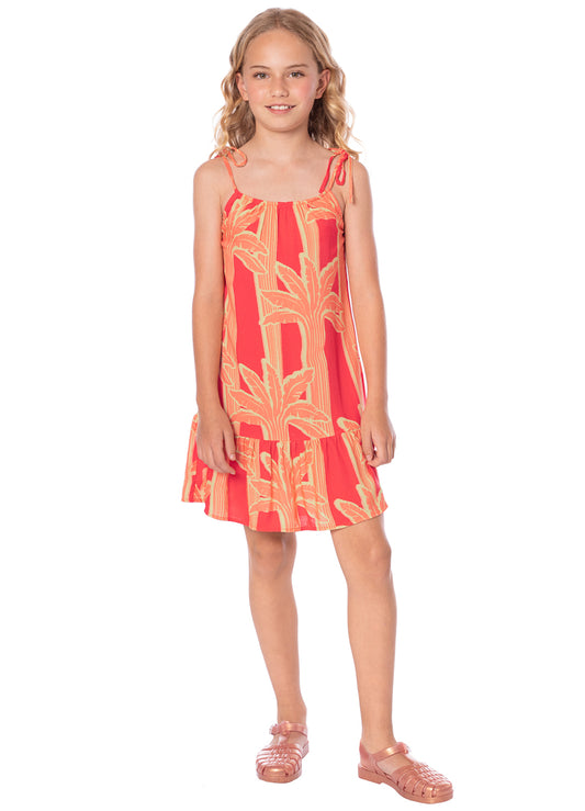 PALM PLANTATION GIRLS SHORT DRESS