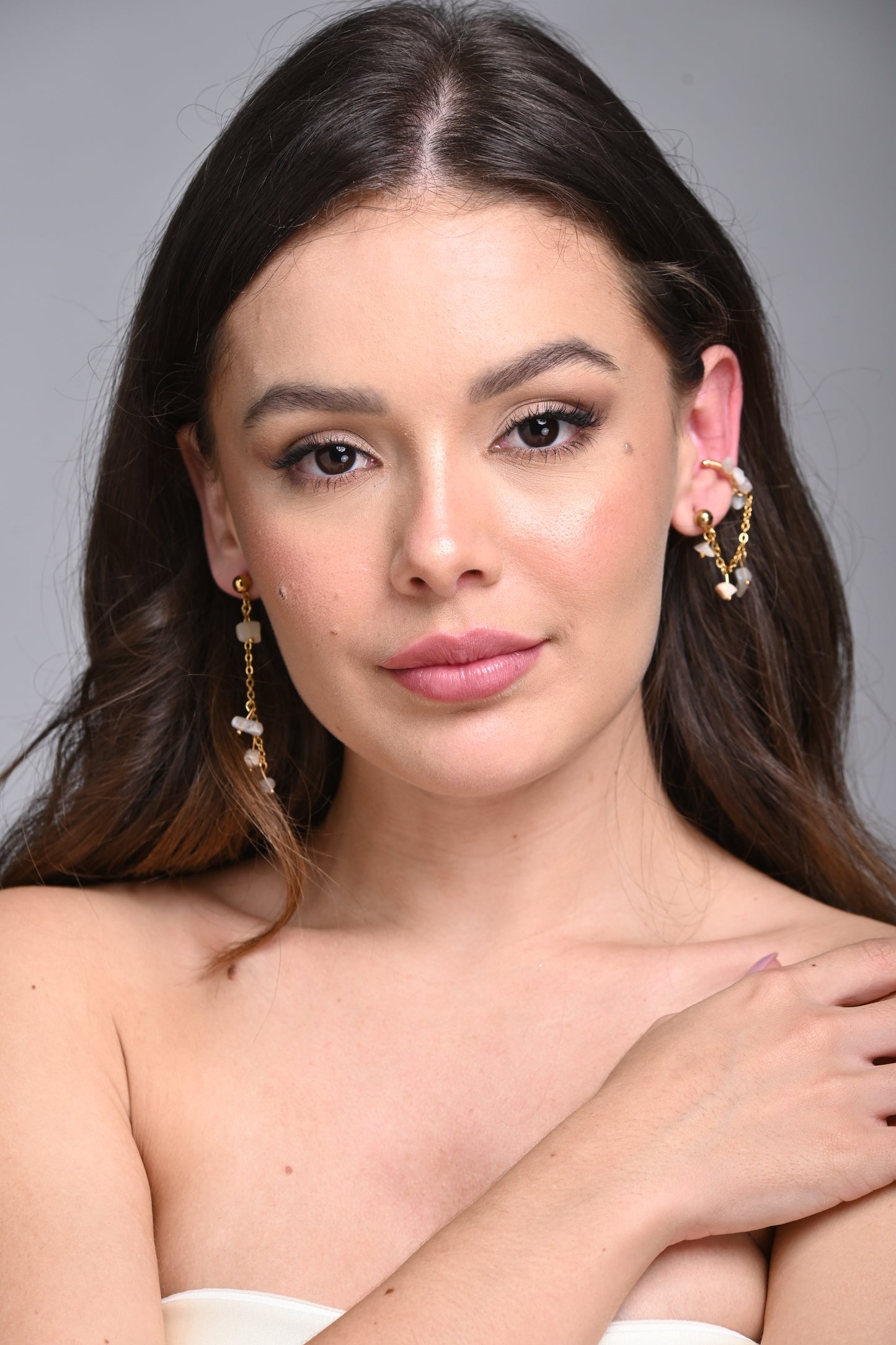 Earring -Perls & Stones