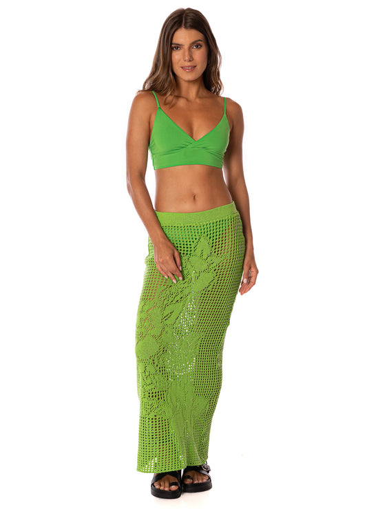 EMERALD BROCADE TANO SKIRTS