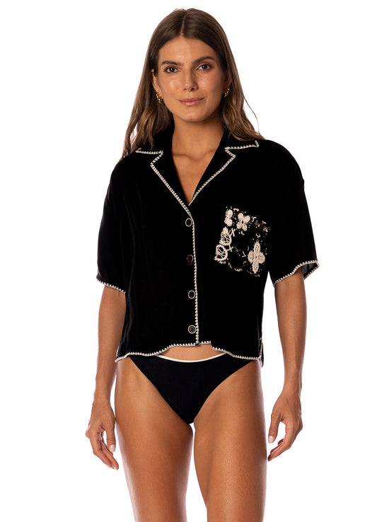 MIDNIGHT BLACK JAYA SHIRT