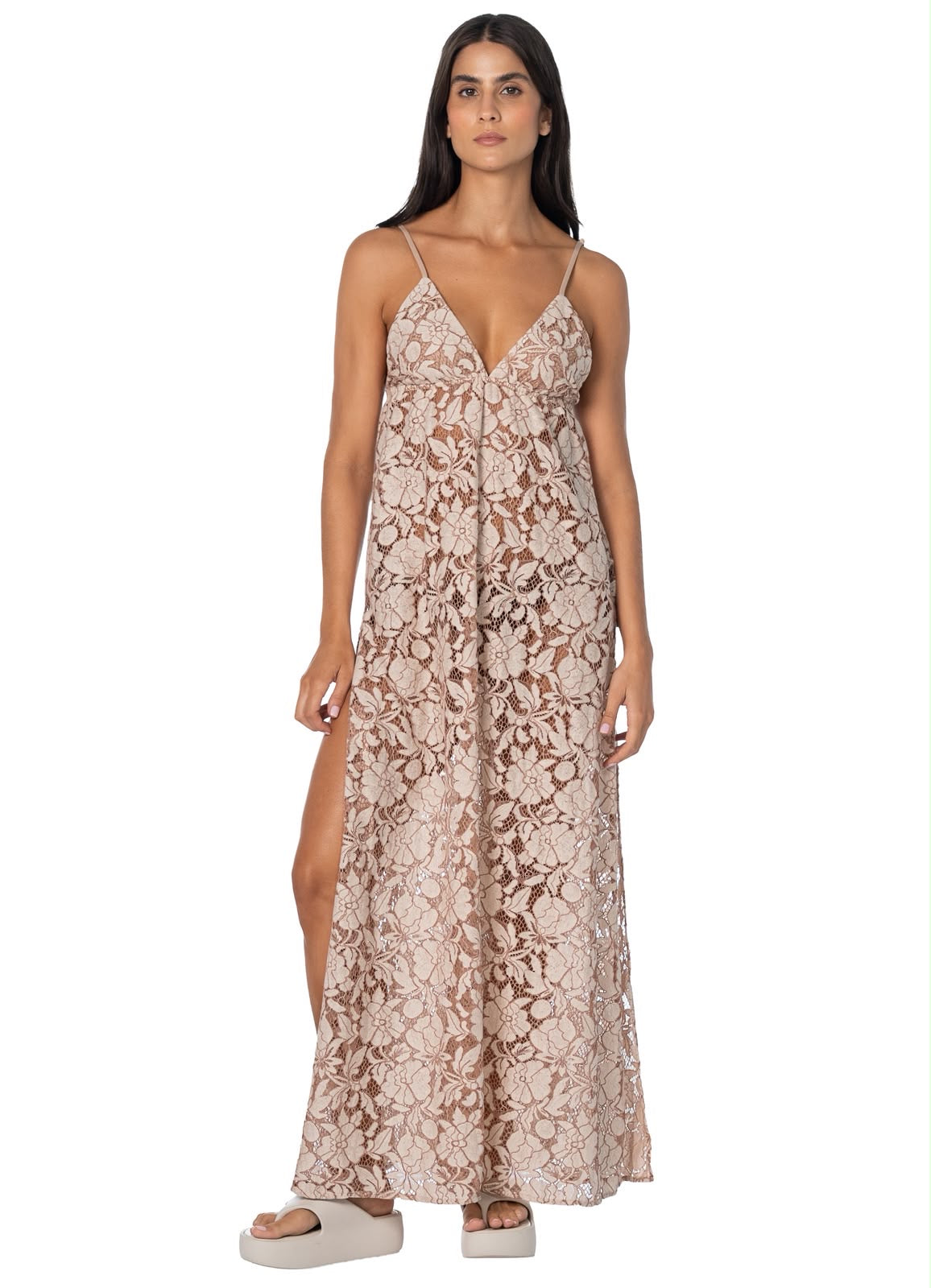 IVORY BLOSSOM ARENA LONG DRESS