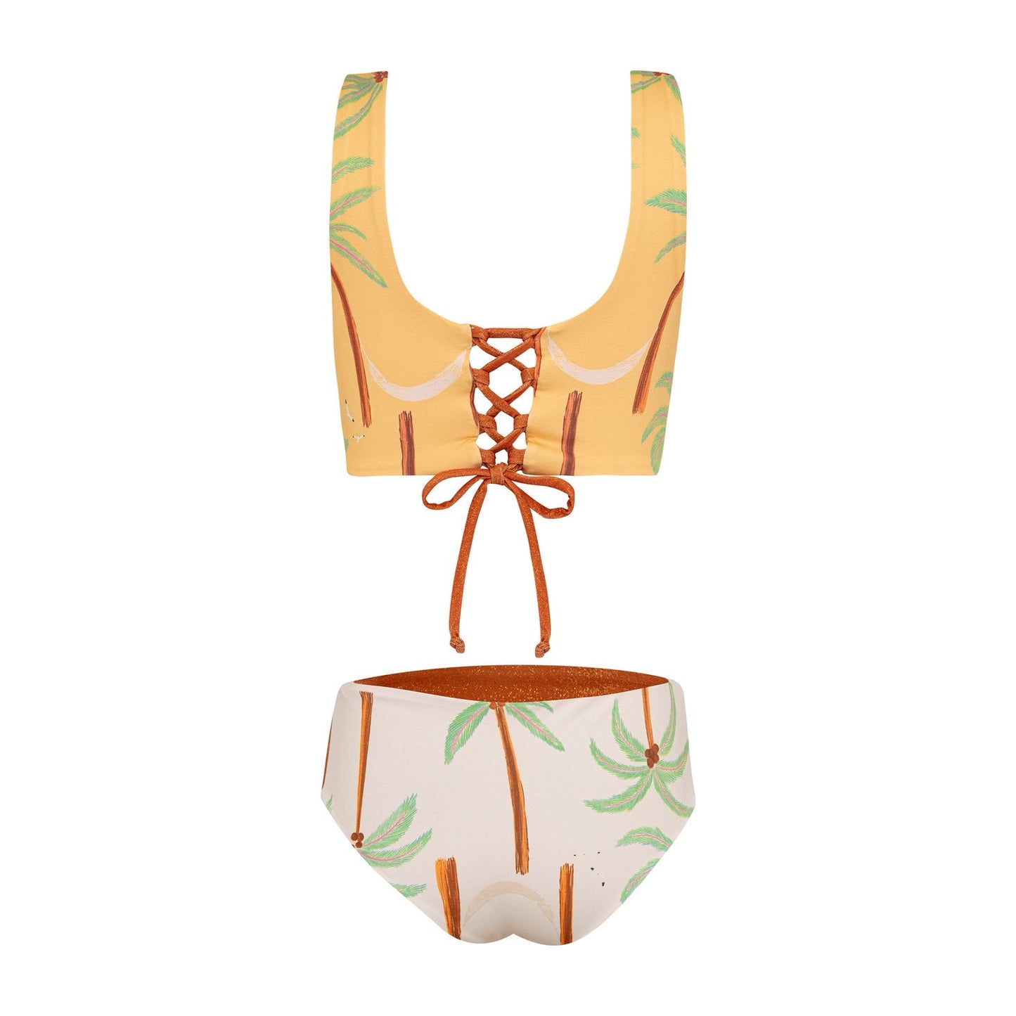 SUN&MOON PALMERAS AMARILLO BIKINI