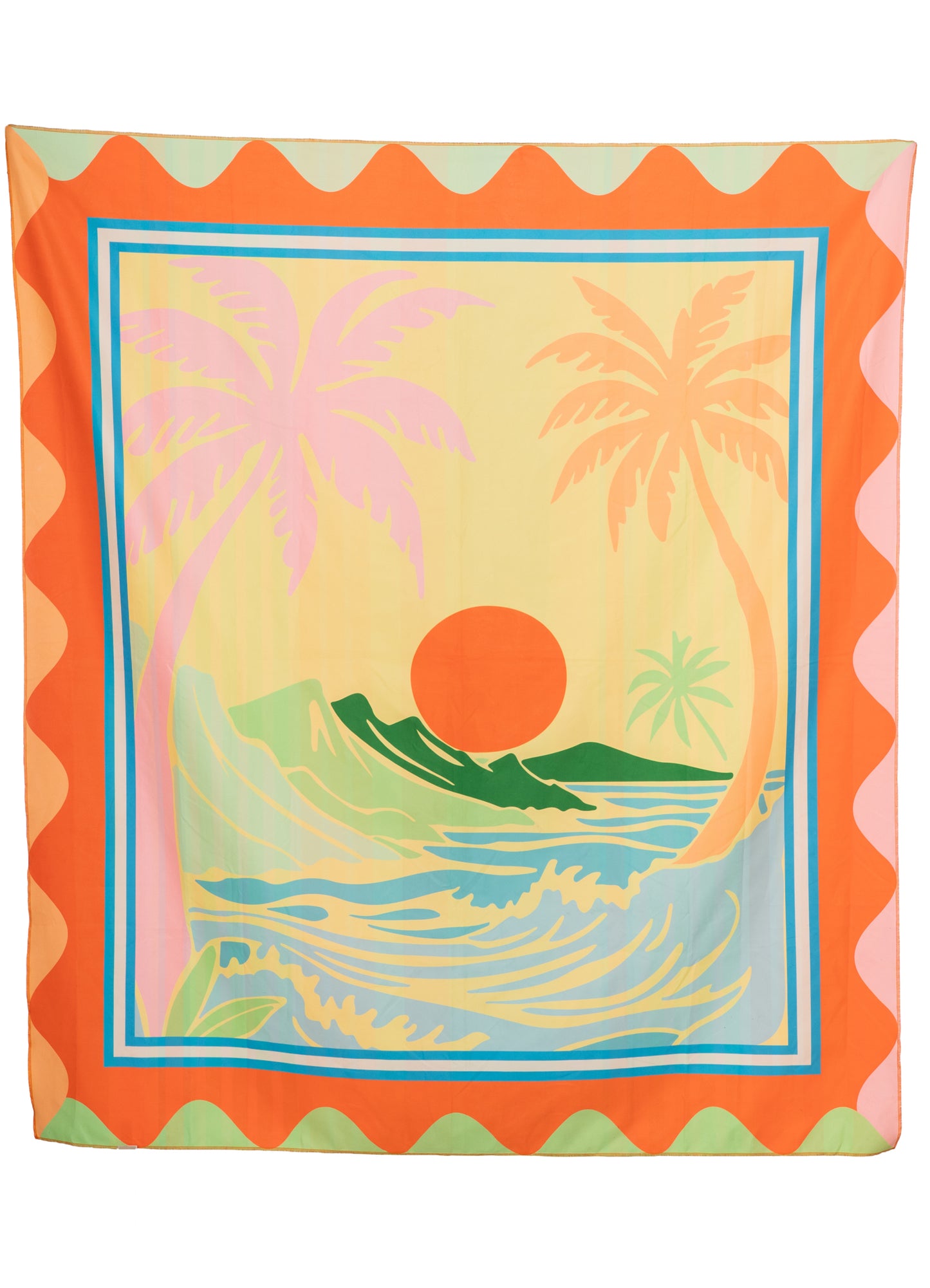 TROPICAL SCAPE FLORELIA BEACH TOWEL
