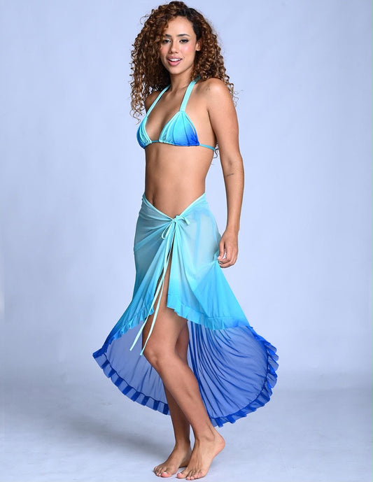 CALM BEACH WRAP TURUOISE+KING BLUE