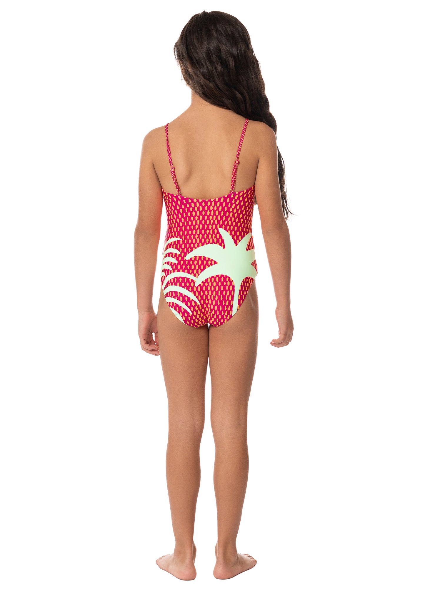 Funky Palms Eagle Girls One Piece