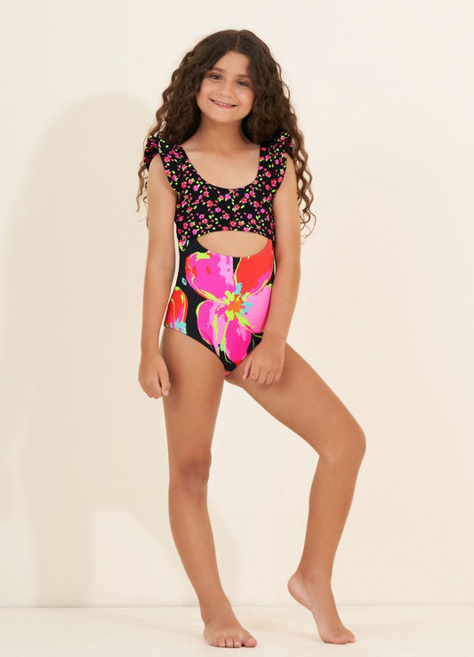 Flory Vanilla Girls One Piece