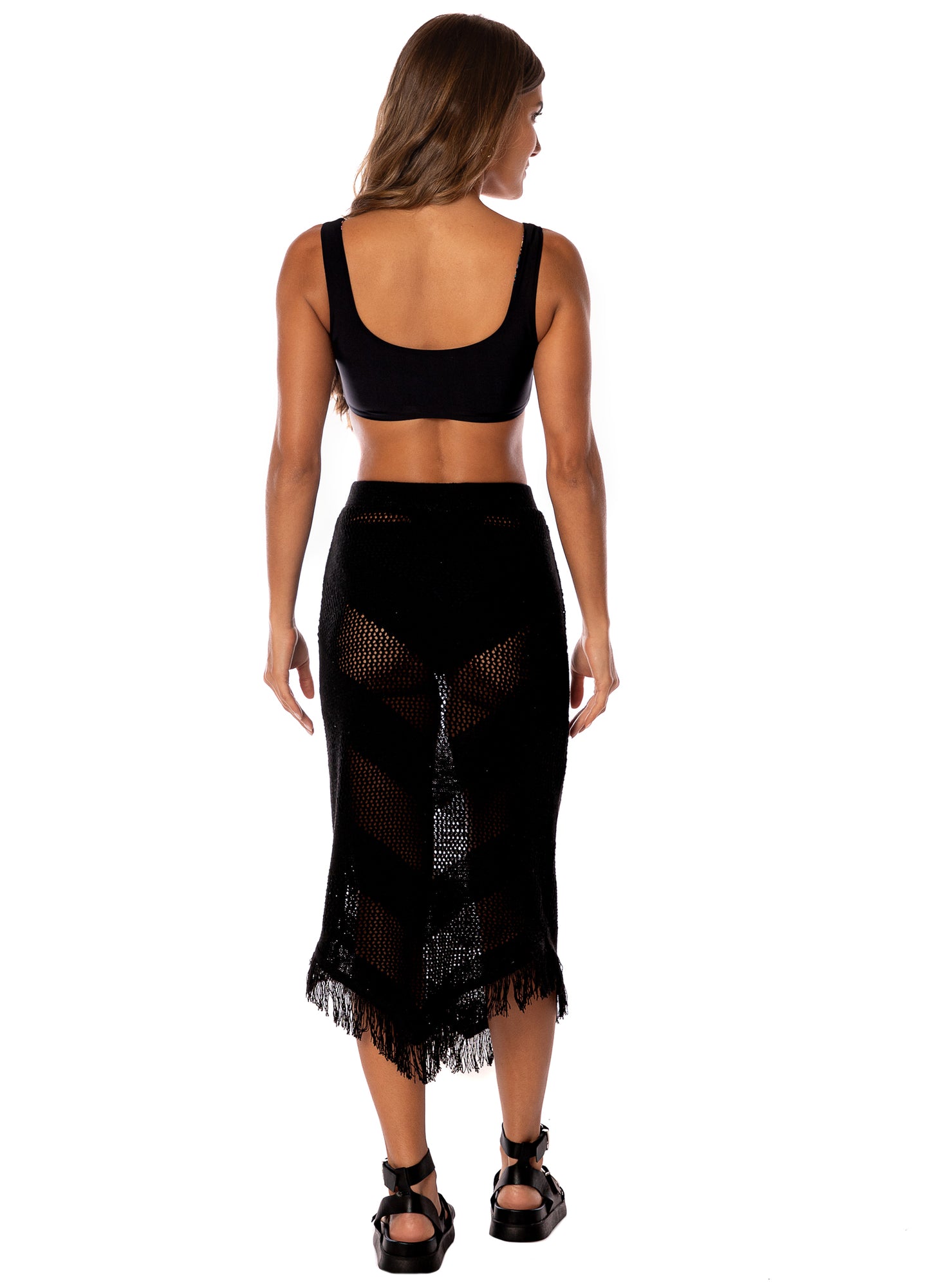 MIDNIGHT BLACK TOBIE SKIRT