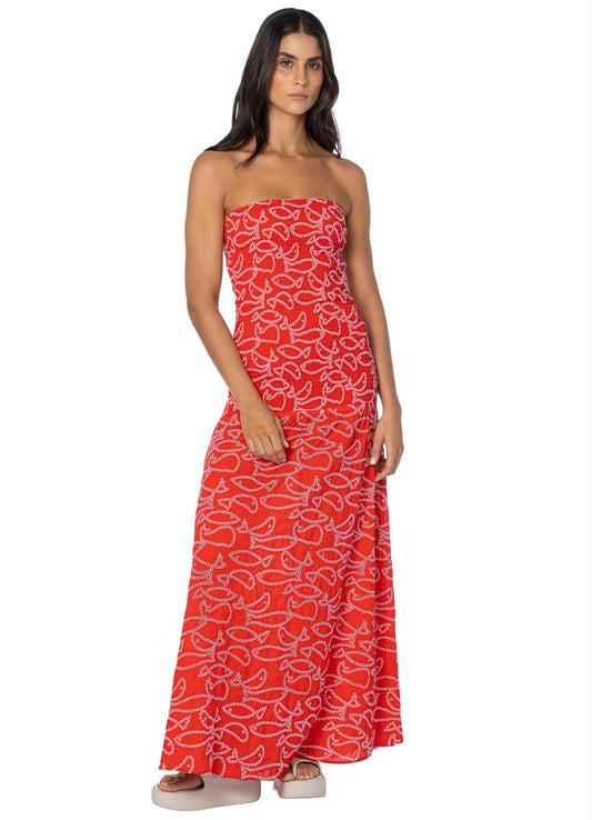DANCING FISH NEUS LONG DRESS