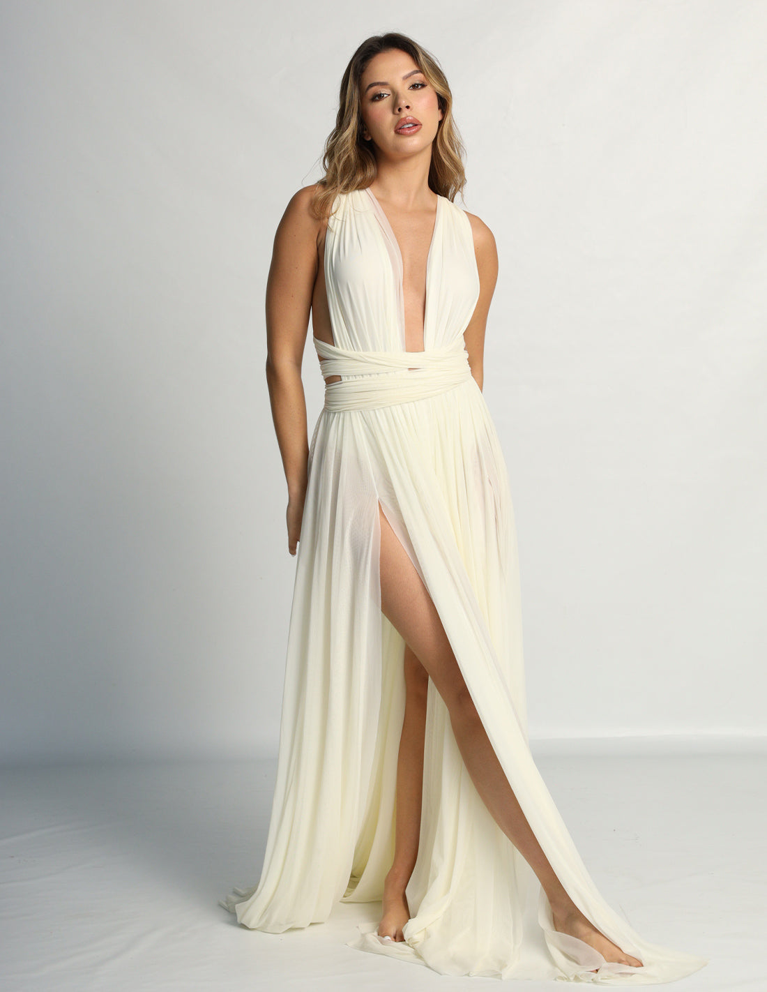 HYDRA DRESS IVORY